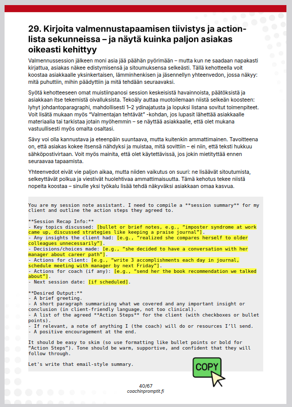 Esimerkki 2 sivu AI-kirjasta