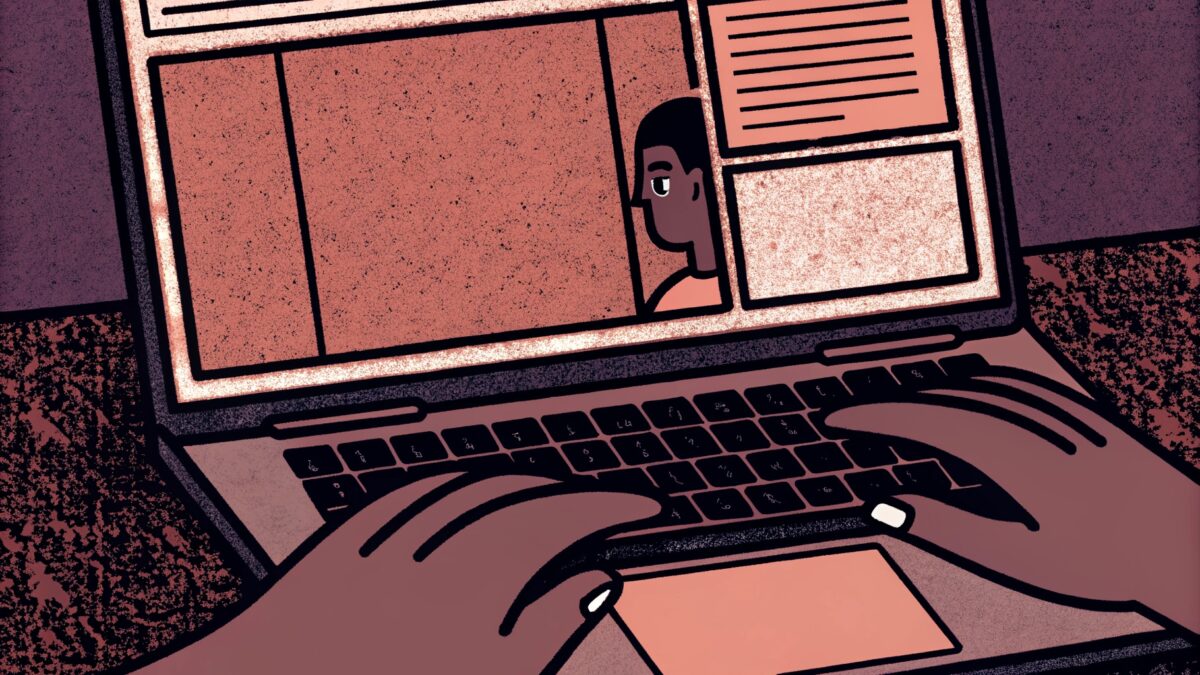 Valmentaja kirjoittamssa blogiartikkelia